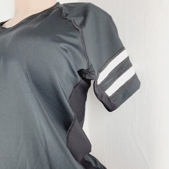 Nike Women's Black White Short Sleeve Training Performance T-Shirt Size L - Picture 3 of 9
